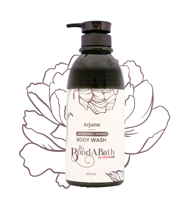 An image of Arjuna Body Wash with Antibacterial and Vitamin E.